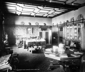 Le bureau du vice-roi, palais du vice-roi, Simla, vers 1890